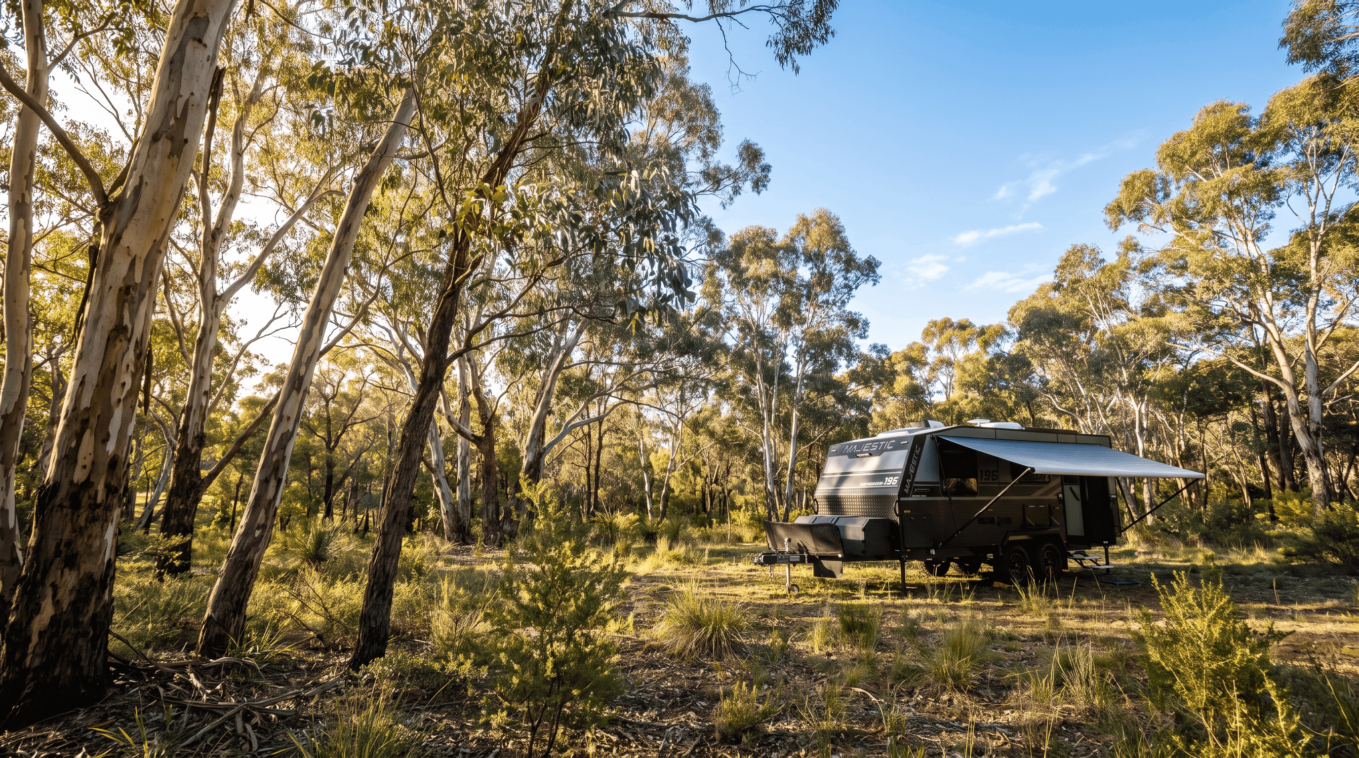 Majestic TRAILBLAZER camped in the bush